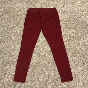 Maurice’s Maroon-red skinny jeans!